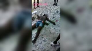 Dismembered a man in Haiti