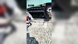 Russian man was cut to pieces by train