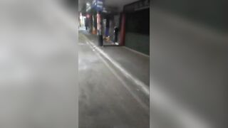 Gore video- Brazil Dog walking with a human foot in his mouth