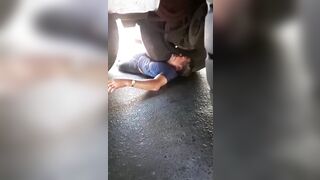 Accident Video- A truck crushed a poor man
