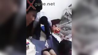 Gore video - Man cut his wife into three pieces because of jealousy