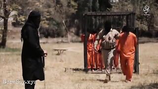 2022 gore video - Isis beheads eight men with machete