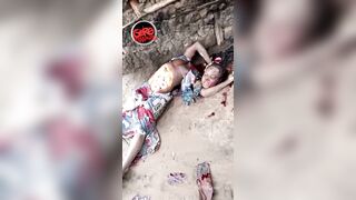 Gore video - Three African women and one African man were beheaded and dissected