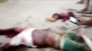 Gore video - Brazilian rapist brutally beaten and dismembered