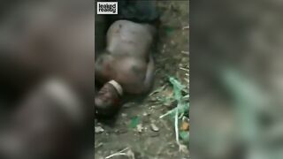 Savage Execution Video - they cut off both his hands then they cut open his stomach like an animal