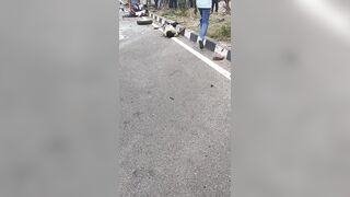 Video of the accident - dead bodies lying in traffic accidents in India
