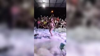 Wasted Girl Strips Naked In public In Ecuador
