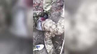 War is hell ukrainian soldiers prick eliminated with container cutt