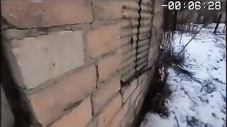 Ukrainian soldier fires covert russian soldier