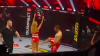 Iranian MMA fighter gets jumped by Russian mob after kicking ring girl before match - Russia