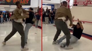 Substitute teacher arrested after fight with student who used racial slur is caught on camera - Las Vegas