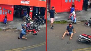 Man gets his head scalped after motorcycle collision - Manacapuru, Brazil