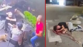 Robber is shot in the back and killed by victim moments after committing robbery - Colombia