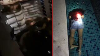 Man throws his girlfriend from 23rd floor apartment building - Shah Alam, Malaysia