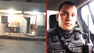 Police officer is shot and killed at a refuelling station - Barcarena, Brazil