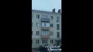 Man On Drugs Falls Four Floors Down