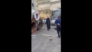WCGW Attempting To Stop A Steel Coil?