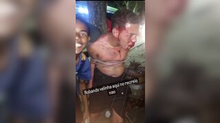 Short Video Shows Tied To The Pole Thief Suffering Somewhere In Brazil