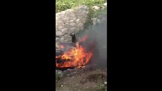Gang Member Set Ablaze In Haiti