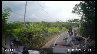 Scooter Rider vs. Dashcam Car