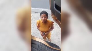 crazy woman begs a man crazy for sex