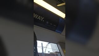 Man Taking Drugs On Toronto train