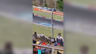 Random car crash in Nordschleife race track