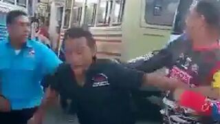 Fighting Over A Fuel At The Gas Station In Venezuela