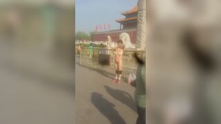 Naked Protest In China(Hairy Warning)