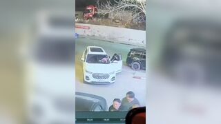 Drunk Man Stabs Woman In Her Car In China