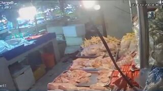 Meat Vendor shot and killed inside marketplace by gun-man