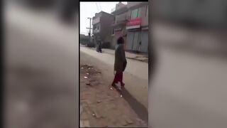 This Pakistani man was caught masturbating in front of a couple's billboard