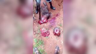 Nigerian Soldier Starring In Butchery Video