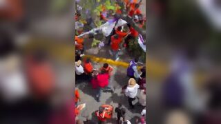 Mass Brawl Of Soccer Fans In Mexico