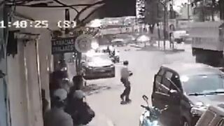 Another Angle Of Woman Getting Crushed By Truck In Mexico