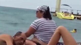man is fascinated on his first time at the beach(repost)