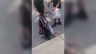 Girl Fights a Fight She Can't Win