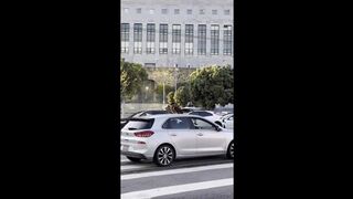 Crazy dude trashing Waymo car in San Francisco