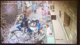 Crematorium Wall Collapse Killing Four In India