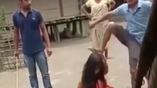 indian girl beaten for cheating