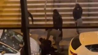 New arrivals fighting with knives in ireland