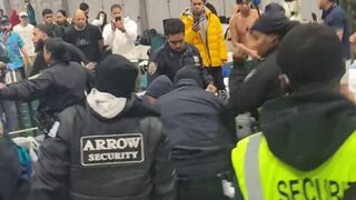 NYPD Cops Attacked At Migrant Shelter