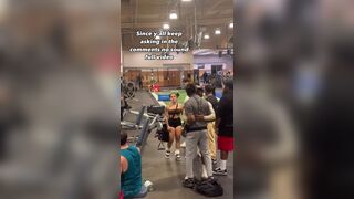 Man slaps girl in gym for putting hands on him