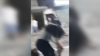 Bully Girl gets Beaten by Girly Man