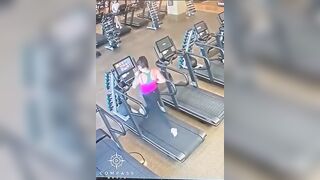 Woman Loses Leggings After Falling on Treadmill