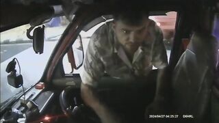 Drunk Tourist Assaults A Local Taxi Driver Over A Payment In Thailand