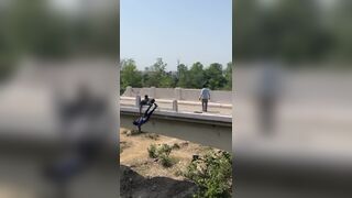 Man Thrown From The Bridge During Fight In Doiwala, India