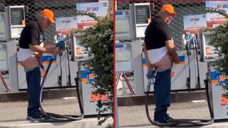 Man was caught shoving gasoline pump nozzle up his anus while playing with himself - Italy