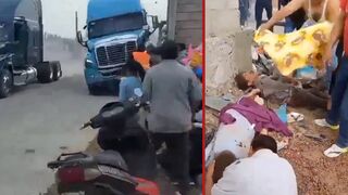 Illegal trailer race leave 3 dead and 12 injured - Epazoyucan, Mexico