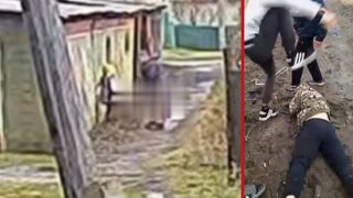 Pedo gets beat up after he was caught trying to rape 8-year-old girl in alleyway - Russia